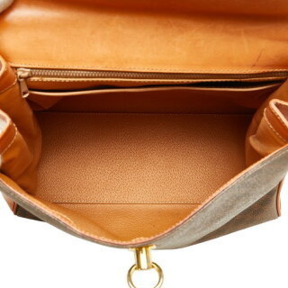 Celine Macadam Handbag Brown Leather - Picture 4 of 6
